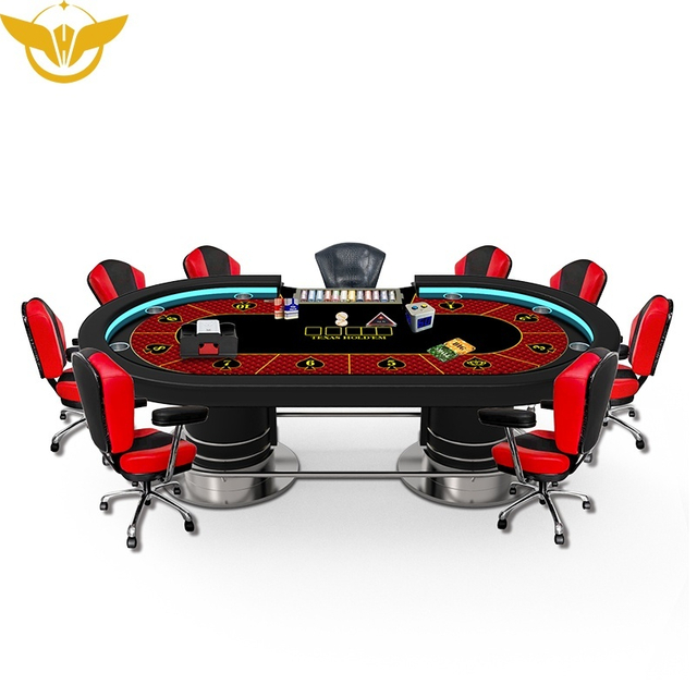 Quality Texas Holdem Poker Table Set with Chairs