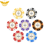 14g 40mm Custom Casino Clay Poker Chips with Sticker