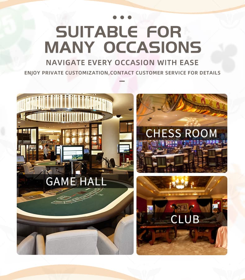 Deluxe Oval Baccarat Gambling Table with Steel Pedal8.jpg