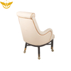 Customized Logo Beige Casino Player Chairs Bar Chairs with Wheels and Armrest