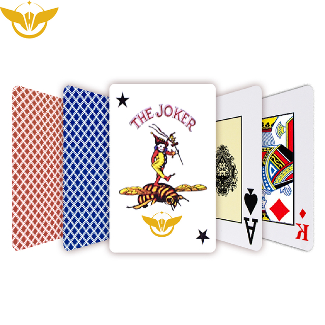 Casino Grade Multi Type PVC Blue Black Core Paper Poker Playing Cards 