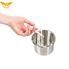 Golden Silver Stainless Steel Drop-in Poker Table Drink Cup Holder