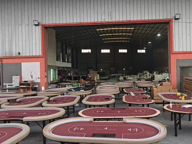 antique poker table factory production 
