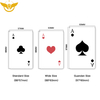 Casino Grade Multi Type PVC Blue Black Core Paper Poker Playing Cards 
