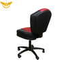 Black & Red Padded Swivel Poker Player Chair Adjustable Height Office Chair