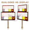 27 Inch Double Screen Double Sided Display Casino Table Monitor for Baccarat Blackjack Poker