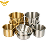Golden Silver Stainless Steel Drop-in Poker Table Drink Cup Holder