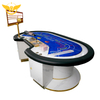 Luxurious Marble Baccarat Table Casino Poker Table with Full Customization