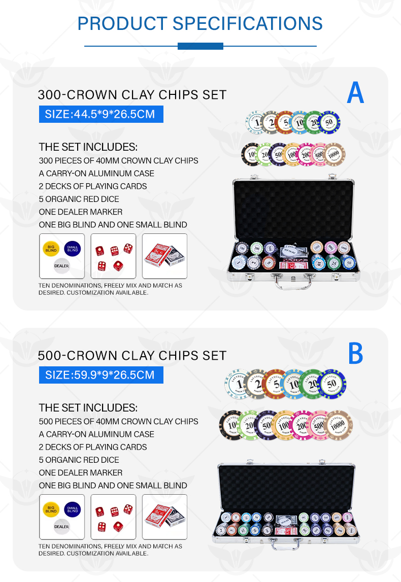 14g 40mm Two Tone Crown Monte Carlo Clay Poker Chips (4).jpg