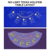 Hot Casino No Limit Texas Holdem Poker Table Layout Felt 