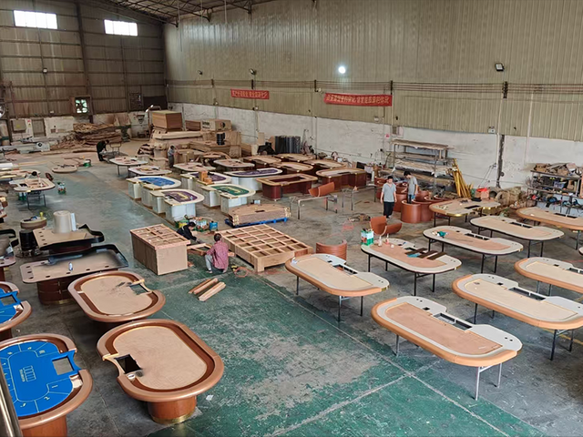 factory production folding poker table