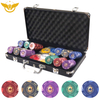 39mm 300 500 PCS VIP WSOP Ceramic Poker Chips Set 