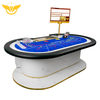 Luxurious Marble Baccarat Table Casino Poker Table with Full Customization