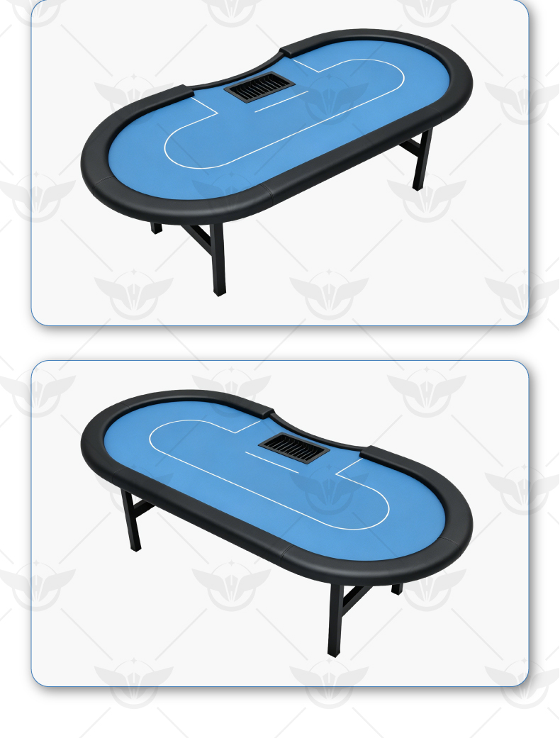 blue foldable texas holdem table durable adjustable height poker table detail (9).jpg