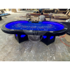 Led Casino Baccarat Table Poker Table with Spade Design Lightbox Leg