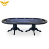 10-Player Poker Table with Claw Legs Optional Matching Dining Top