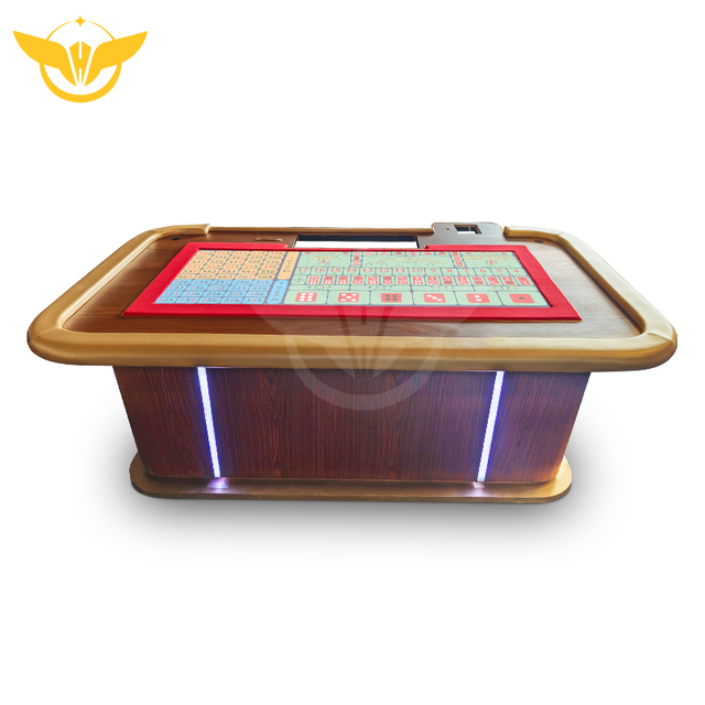  Macau Casino Grade Sic Bo Table with LED Light for Dice Games