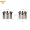 Golden Silver Stainless Steel Drop-in Poker Table Drink Cup Holder