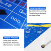 Waterproof Fireproof Polyester Customized Casino Table Roulette Layout Felt 